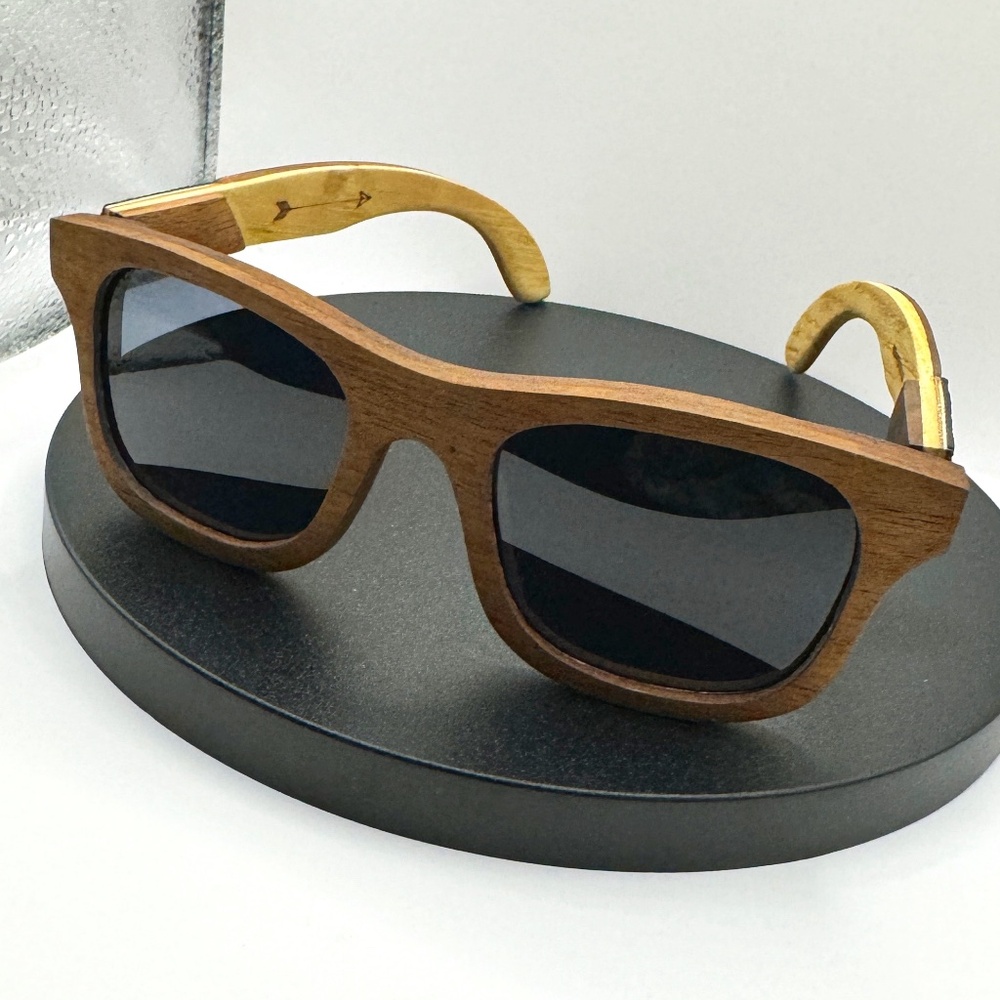 NIB: BANG Mexico: Wooden Polarized Sunglasses: Cosmos
